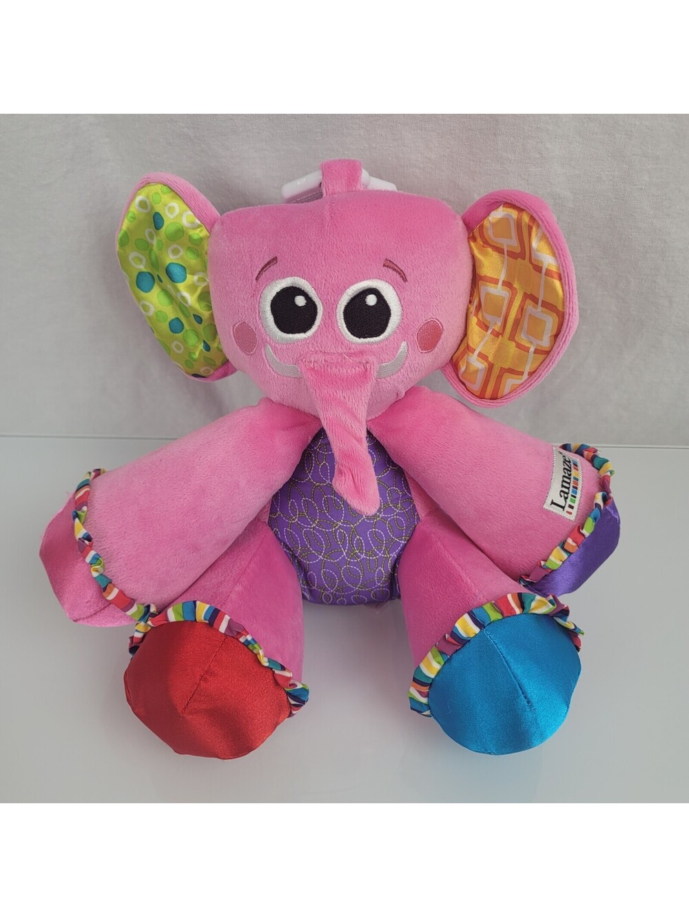 Lamaze Elephant Pink Elephantunes Learning Plush Makes Sound Stuffed Toy